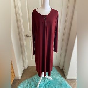 NEW NWOT SYMPLI ZIP NECK DRESS SIZE 18